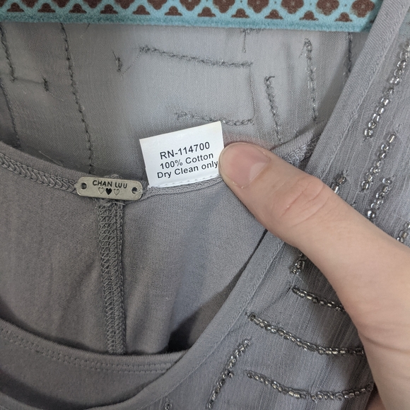 Chan Luu beaded chiffon tank - Picture 6 of 8